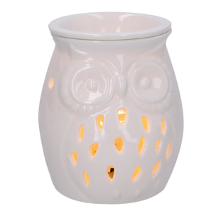 Bruciaessenze in ceramica gufo con spina cmø9,5h13,5
