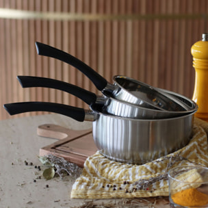 Casserole en acier inoxydable 18cm - tous feux FIRST