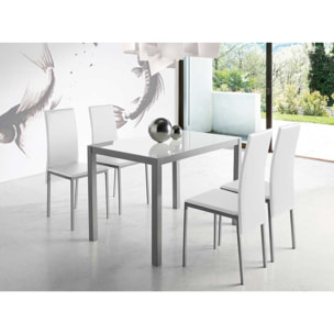 Mesa fija – Cristal y metal