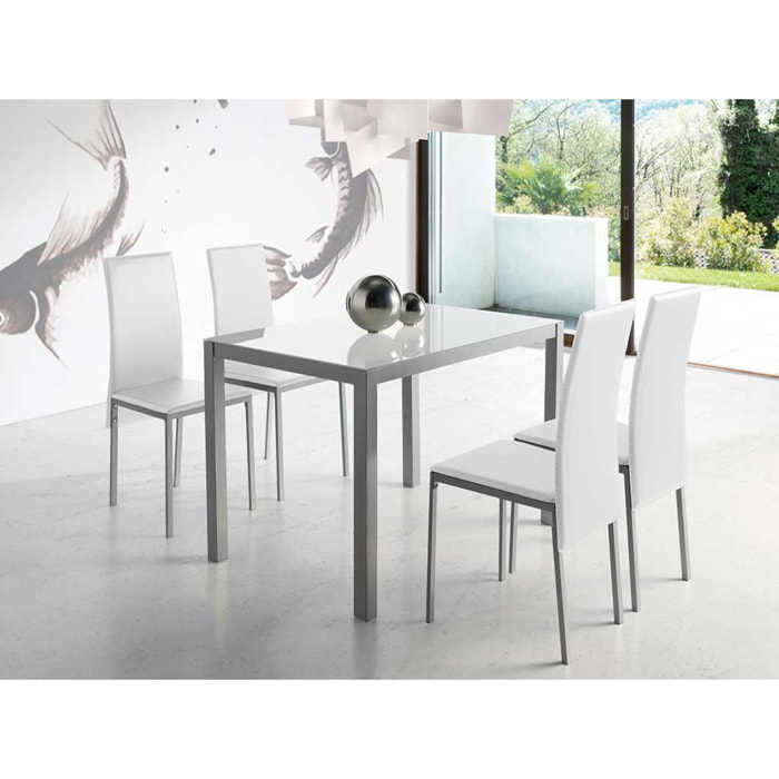 Mesa fija – Cristal y metal