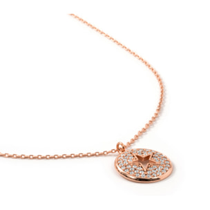 Collar Lypil acabado oro rosa 18k