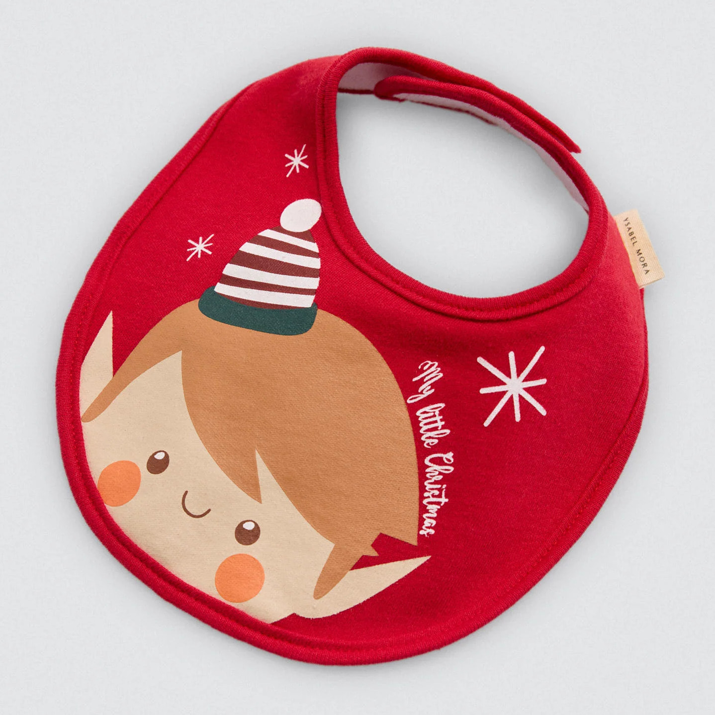 Confezione di bavaglini impermeabili per neonato con stampa natalizia
