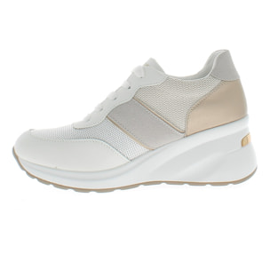 Armata di Mare Scarpe Donna Sneakers Casual con Soletta in Memory Foam AMD S61H15 White Lt Gold