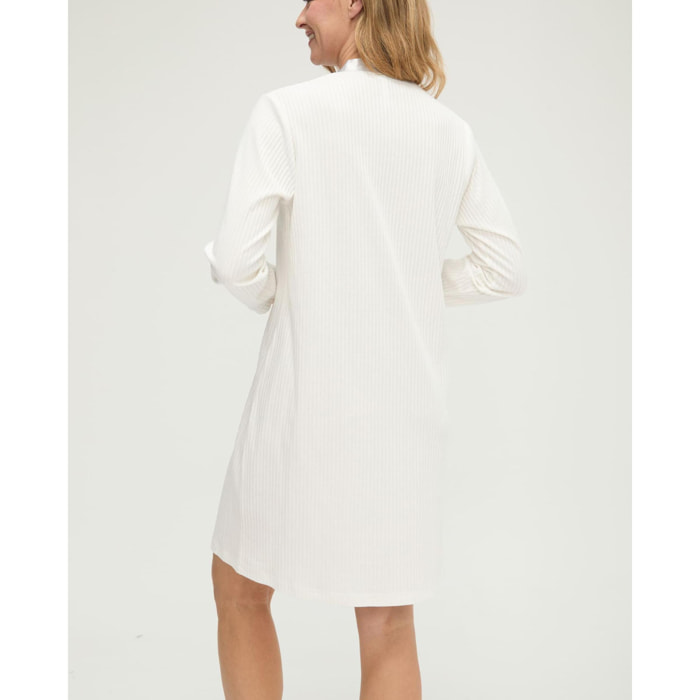 Camisón mujer lencero raso de manga larga
