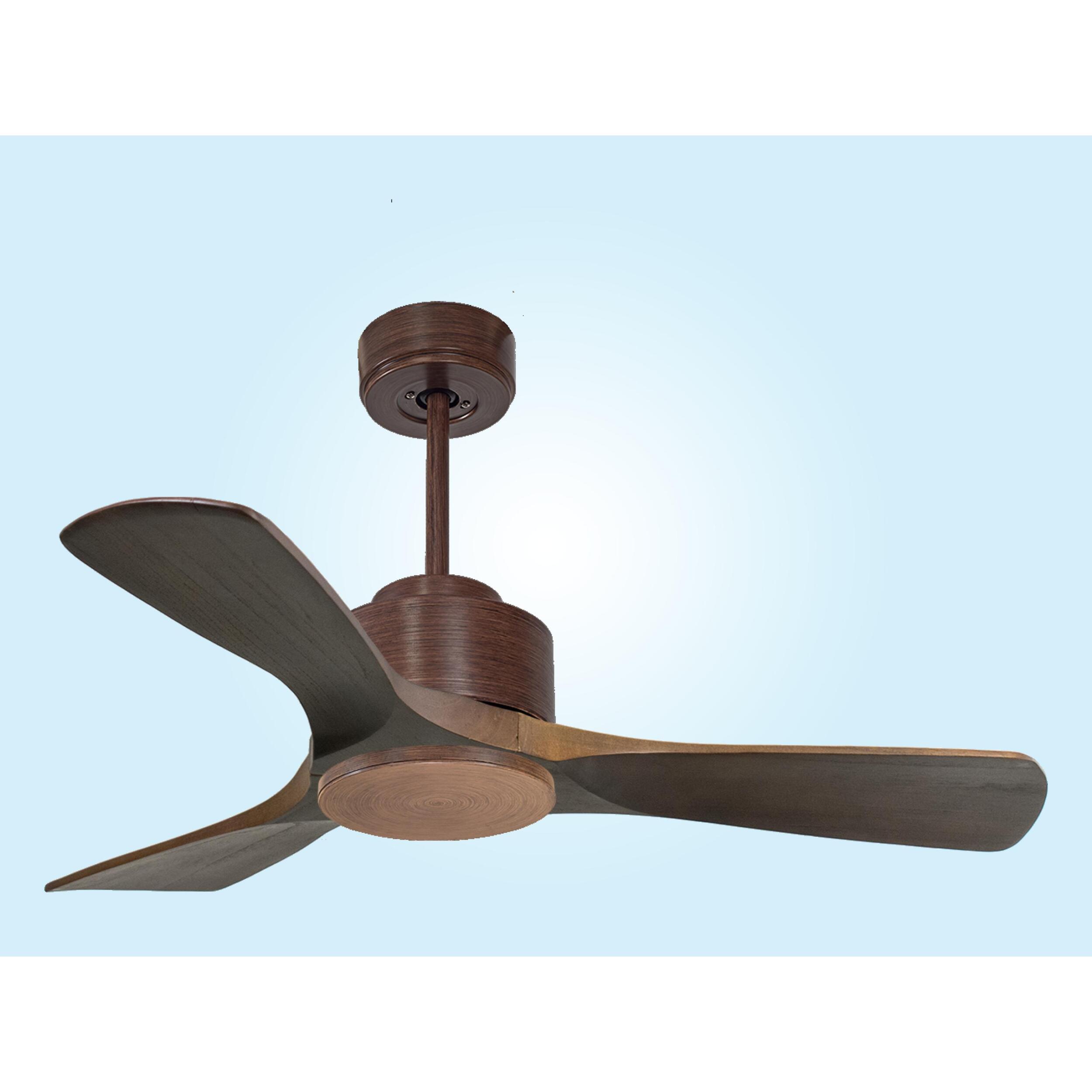 Ventilateur de plafond ø106 cm avec Wifi Réversible Hypersilence 40   W Marron