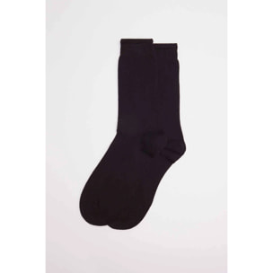 Calzini lunghi basico in cotone nero