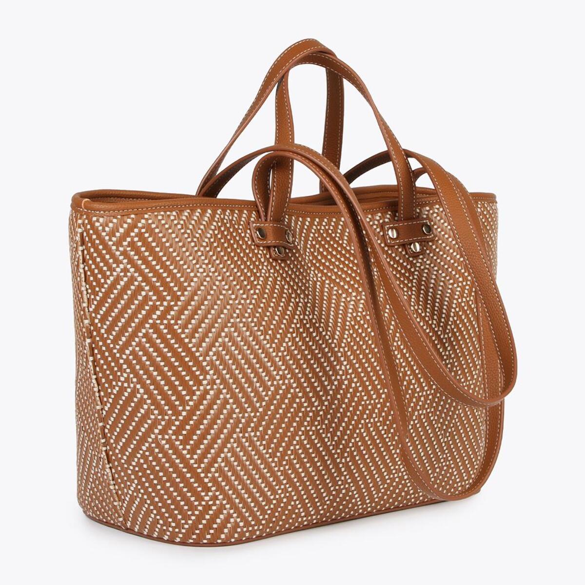 Borsa shopper intrecciata