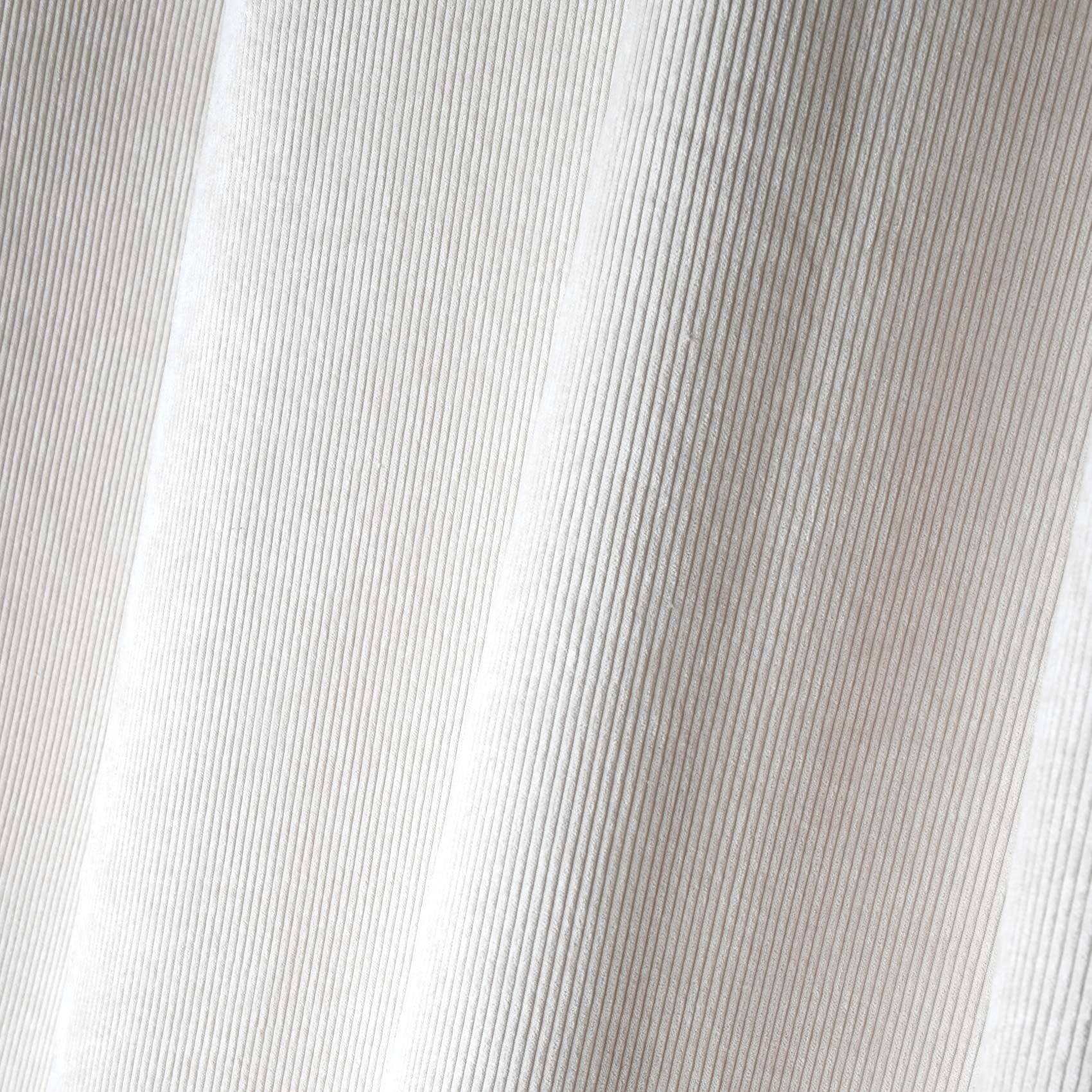 Rideau en velours côtelé - Ecru