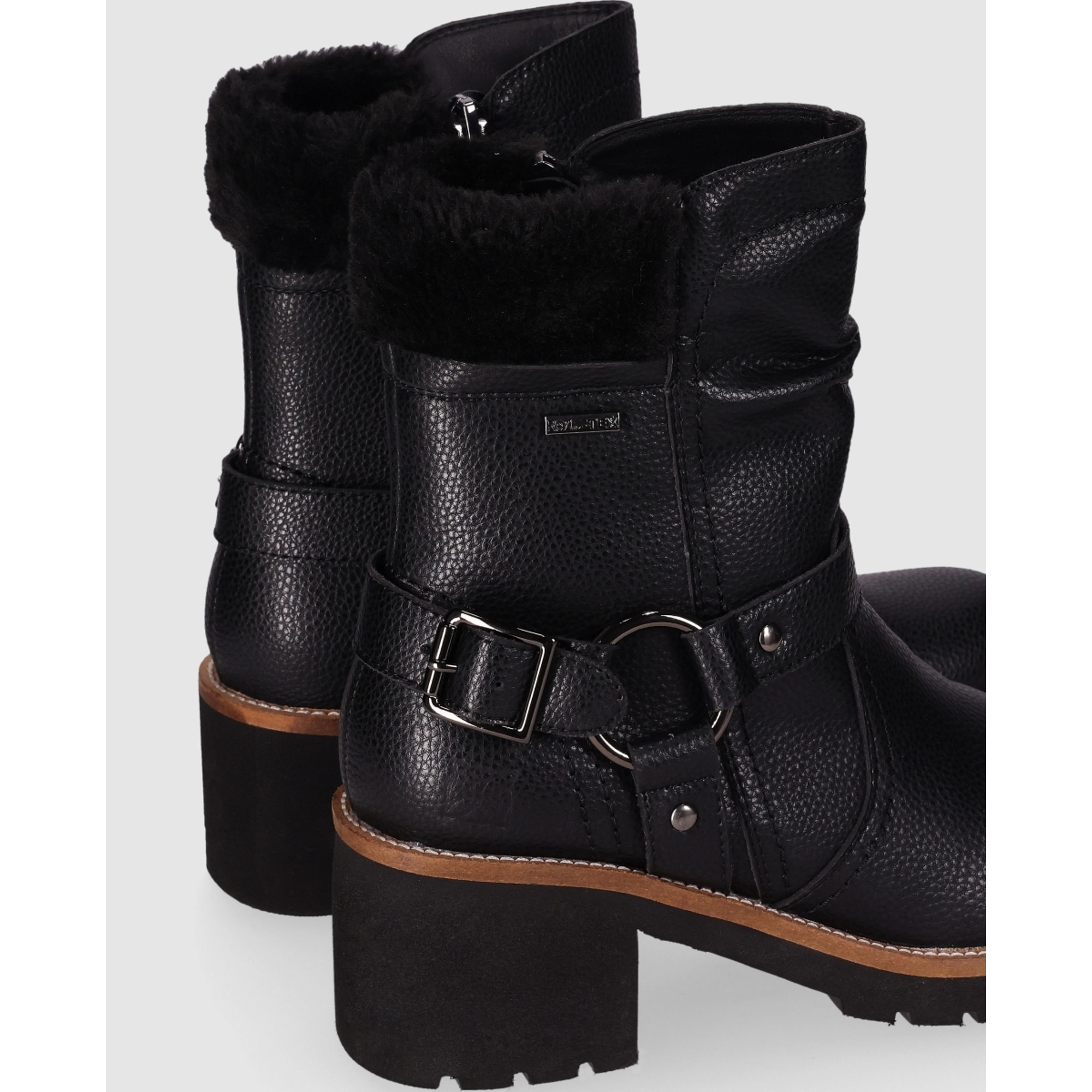 Botines de Piel - Negro - Tacón: 5 cm