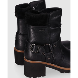 Botines de Piel - Negro - Tacón: 5 cm