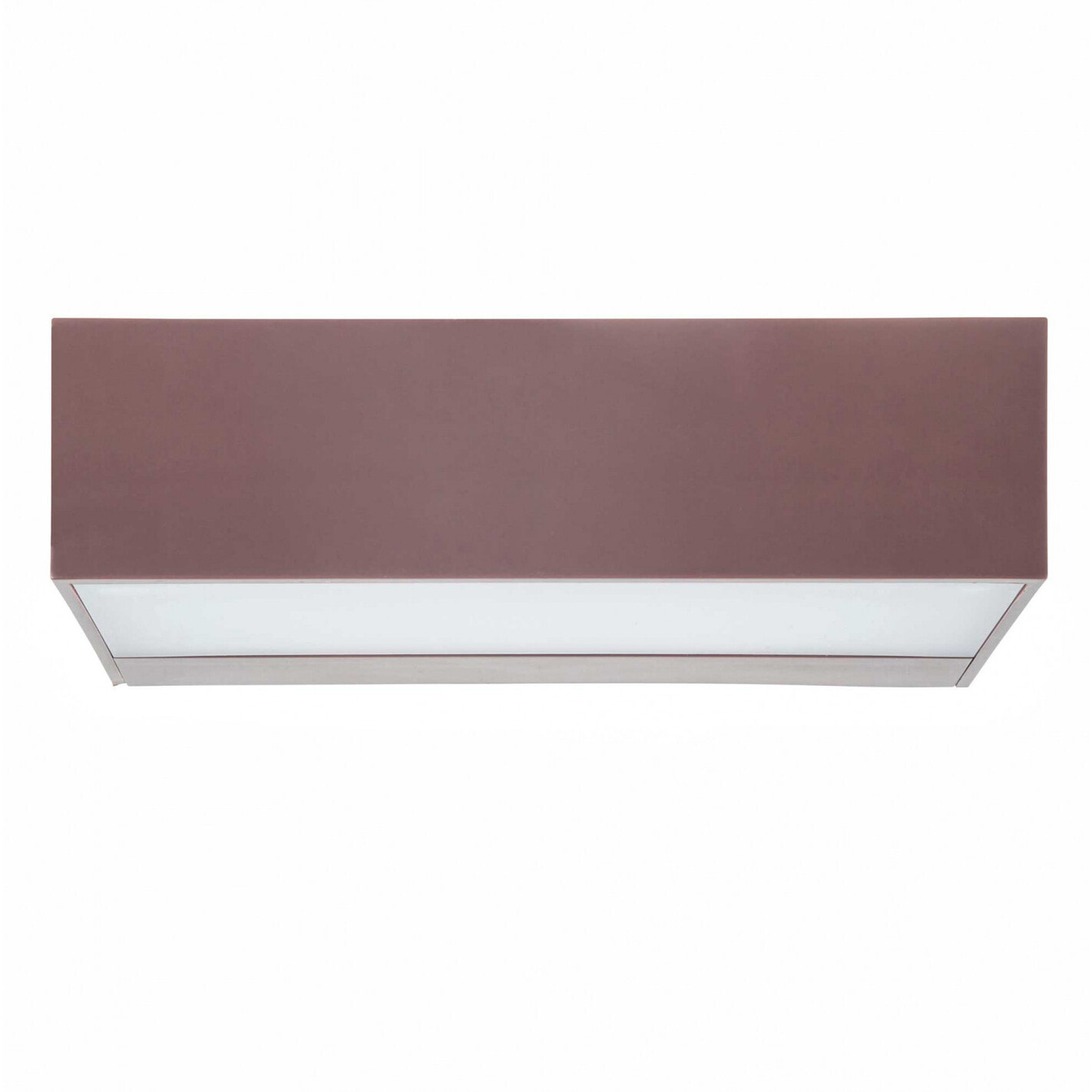 Forlight Ara aplique exterior rectangular marrón con led blanco cálido 3000K