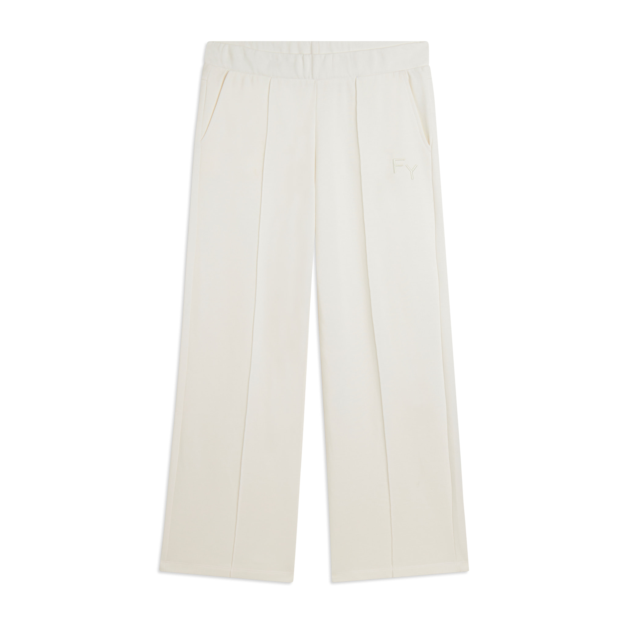 Pantaloni Sportivi con Gamba Wide Leg e Logo Ricamato