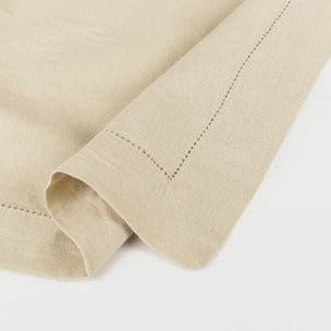 Mantel algodón orgánico beige