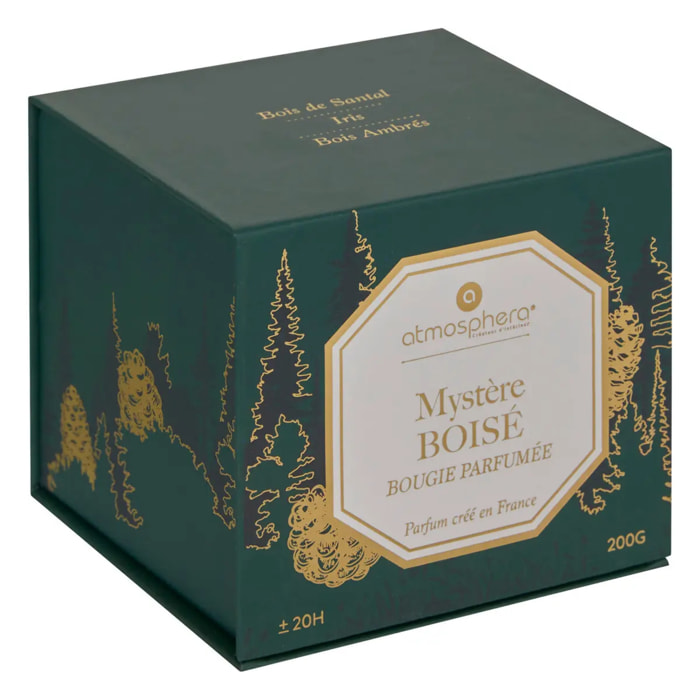 Bougie parfumée Elisa pêche - fève tonka - vétiver transparent 200g