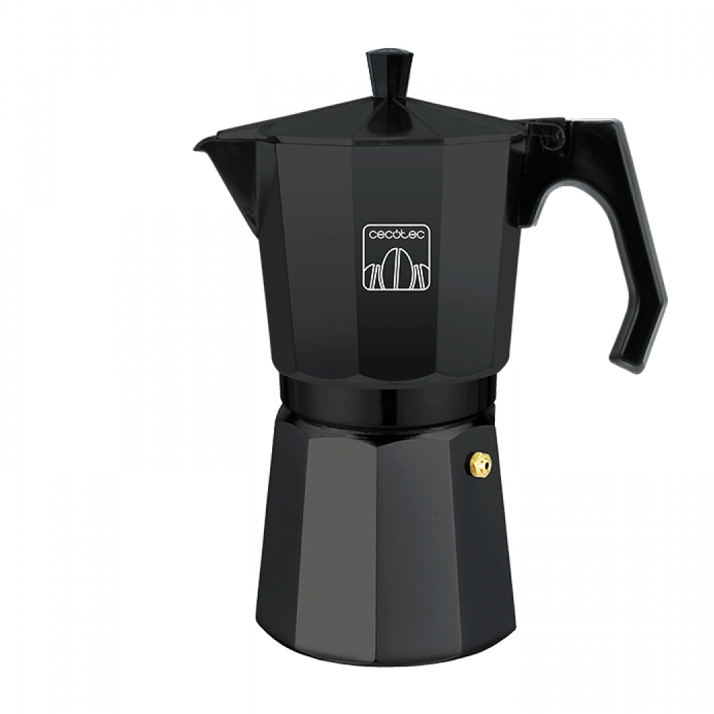 Cecotec Cafetera Italiana MokClassic 300 Black. Fabricada en Aluminio Fundido Ap