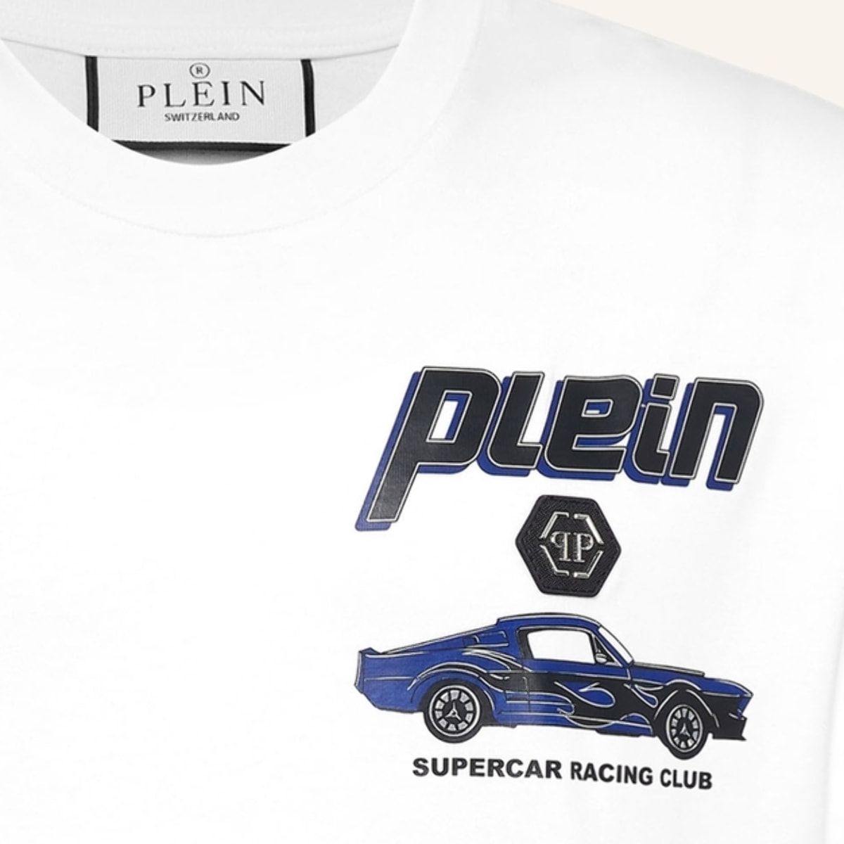PHILIPP PLEIN T-Shirt Round Neck RACING