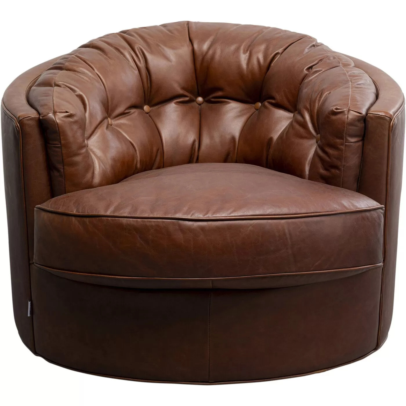 Fauteuil pivotant Music Hall marron Kare Design