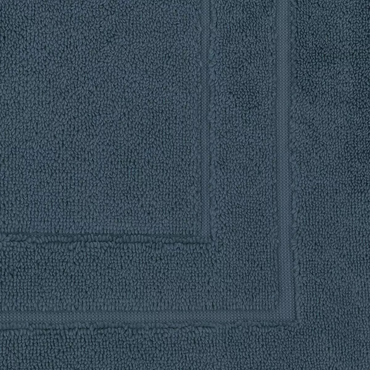 Tapis de bain pur coton 900 g/m² uni bleu Elea bleu ardoise