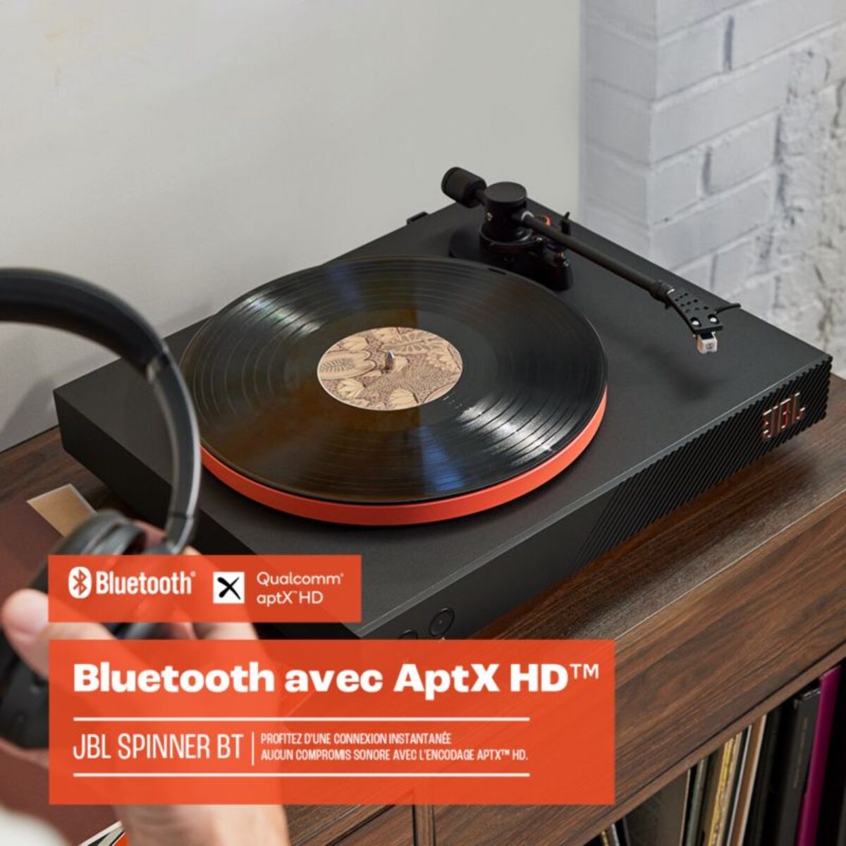 Platine vinyle JBL Spinner BT noir