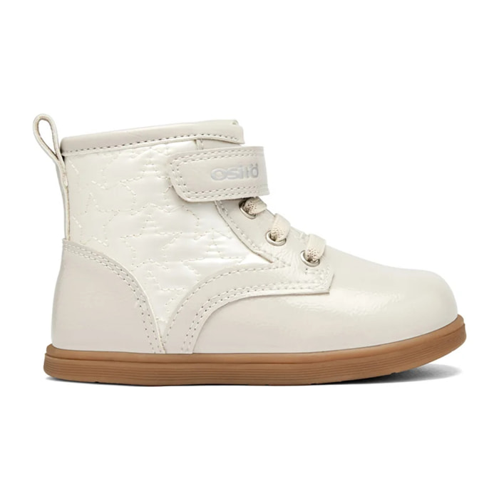 Botas de Niña Acolchadas con Estrellas en Beige