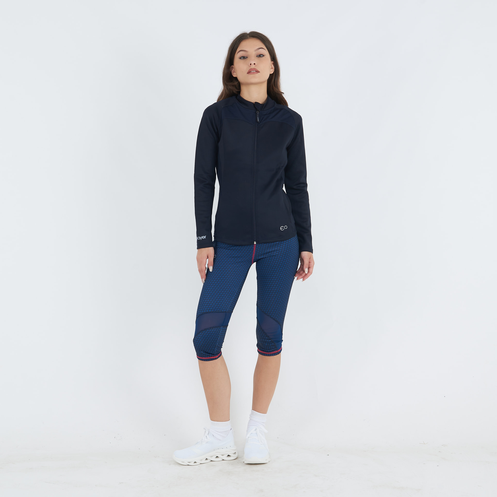Giacca da running con zip DALAYA blu