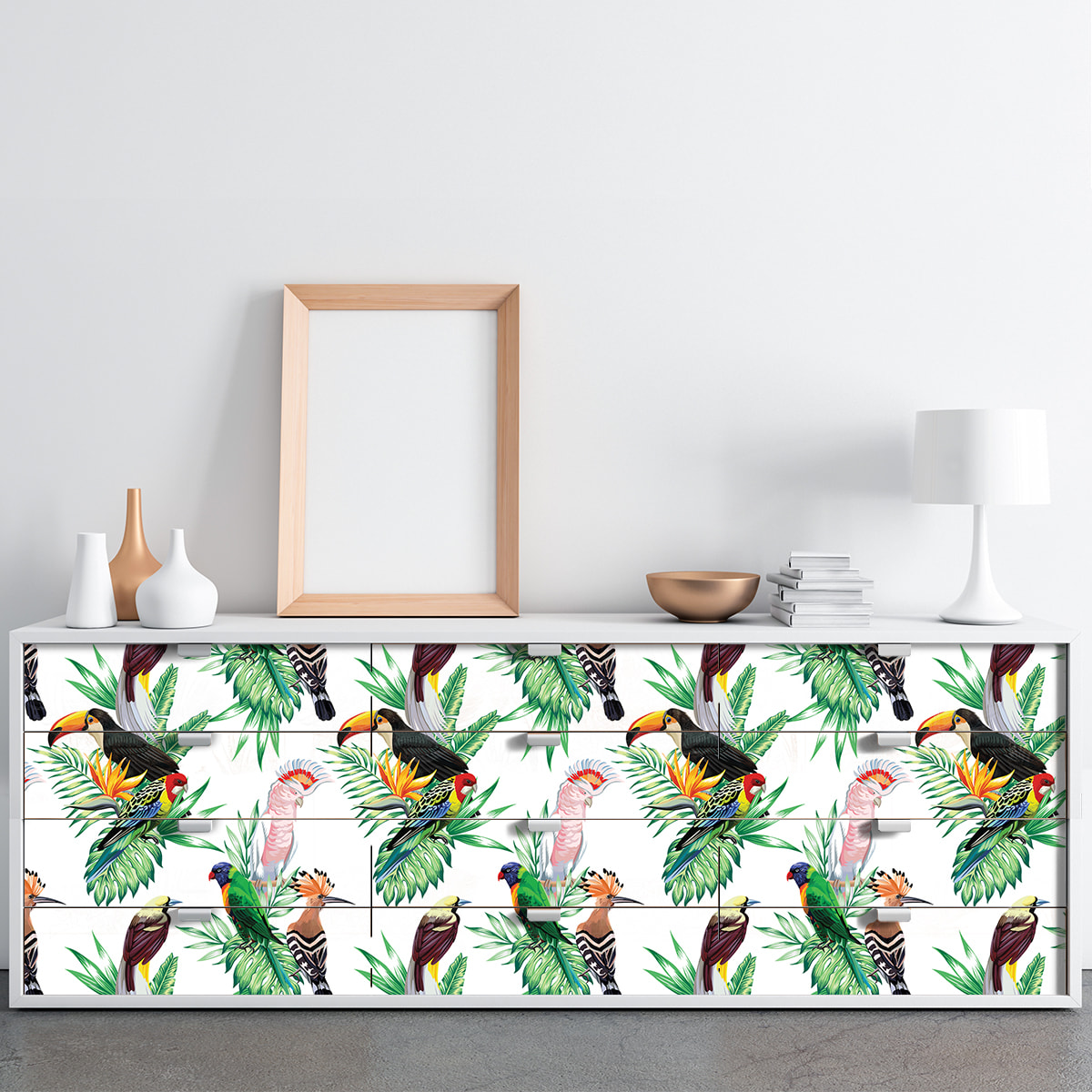 Sticker meuble tropical shinji 60 x 90 cm