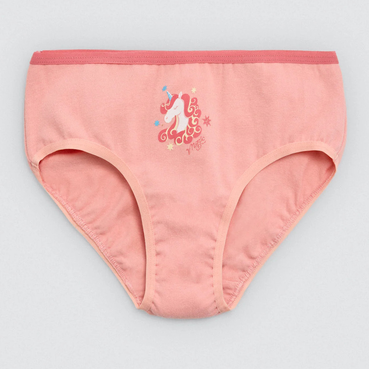 Confezione da 2 mutandine in cotone per bambine con stampe di unicorni e arcobaleno