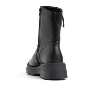 Biker con lampo laterali - NERO