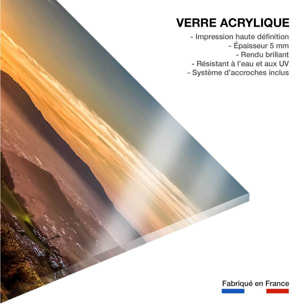 Tableau coucher de soleil sur le pays basque Tableau plexiglas
