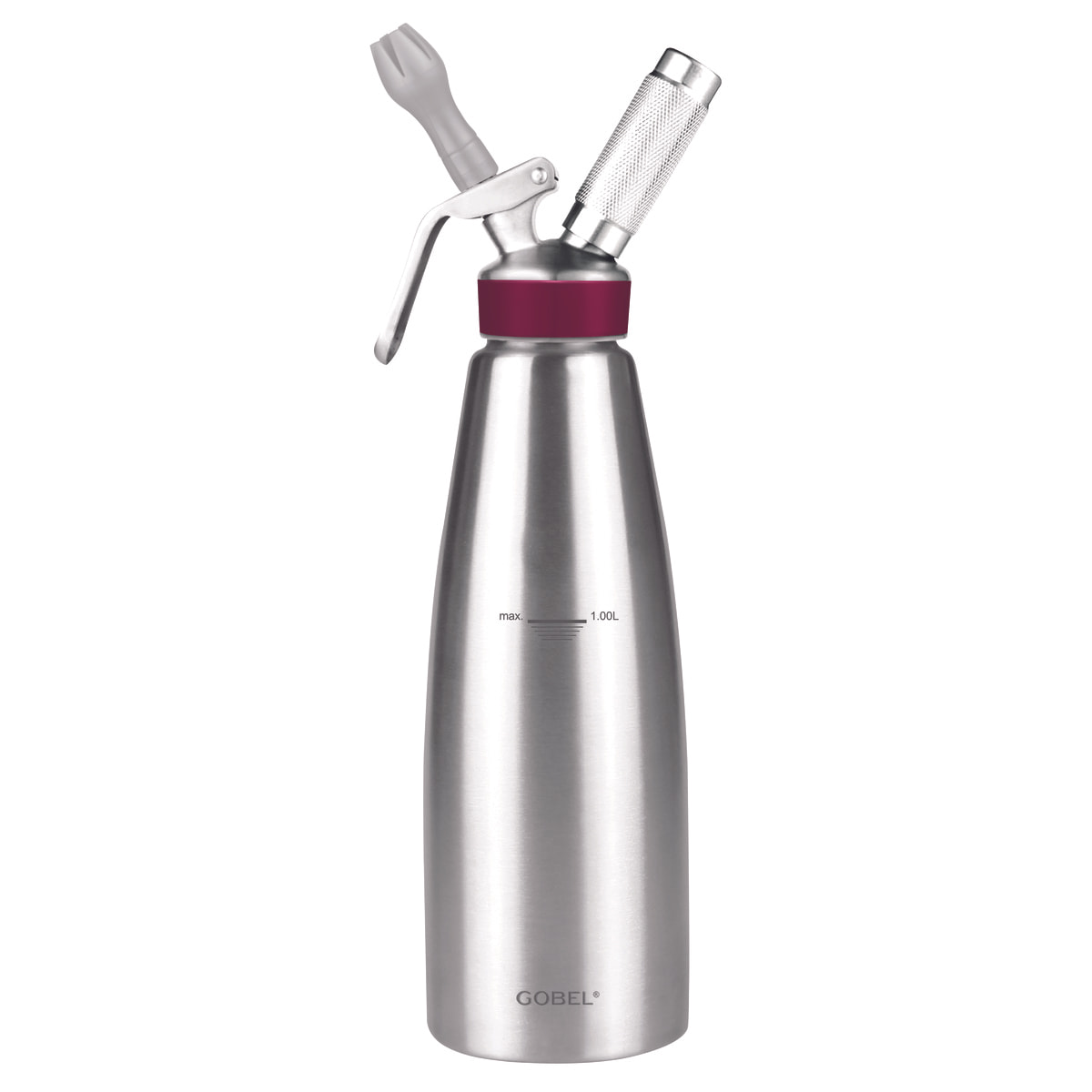 Siphon professionnel inox GOBEL - cuve inox - tête inox - 1L