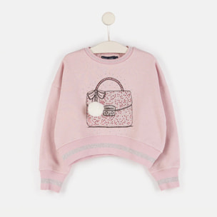 Sudadera de Niña con Luces en Rosa