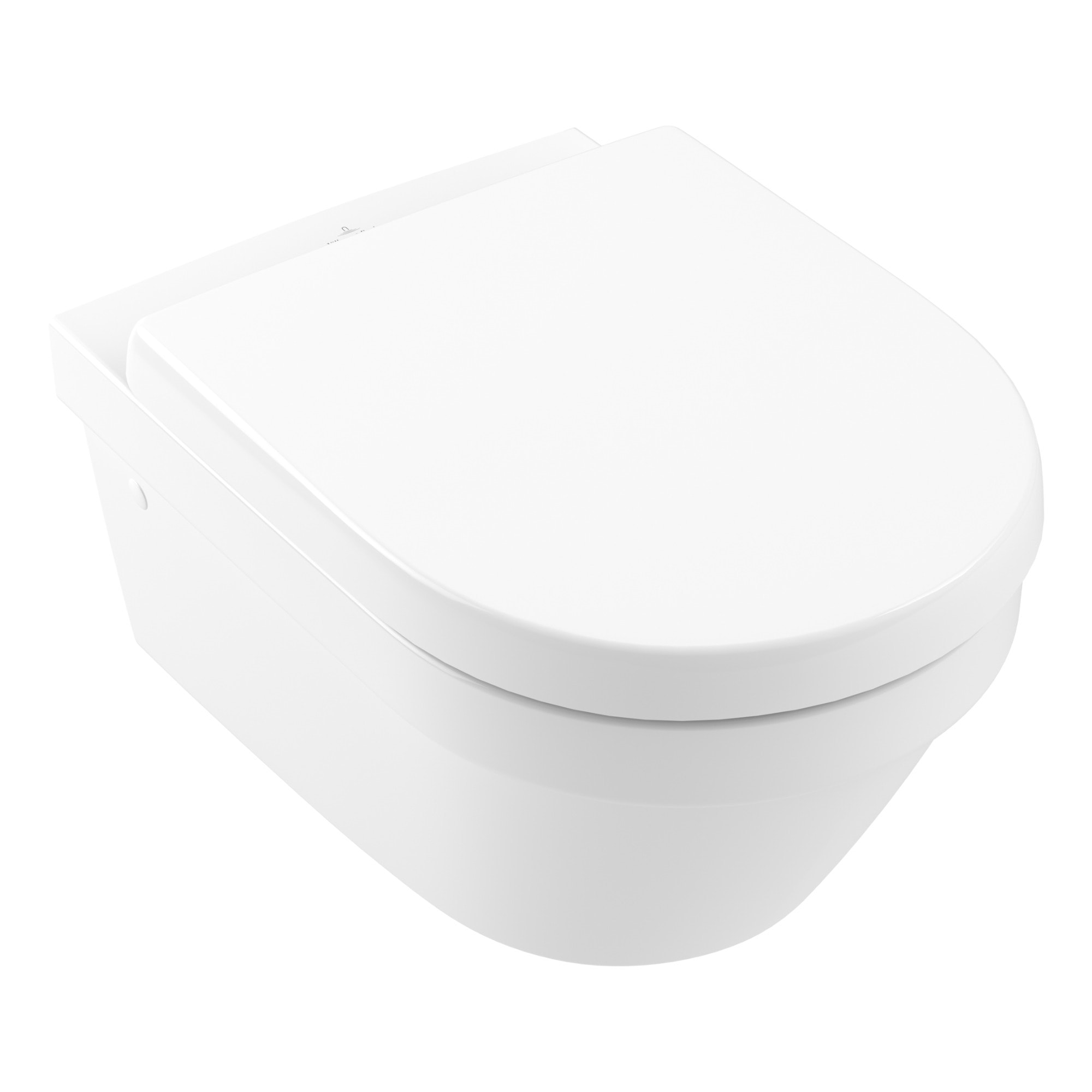 Pack WC Bati Geberit UP100 + Cuvette Villeroy & Boch Architectura sans bride fixations invisibles + Plaque chrome mat (Archi3Geb