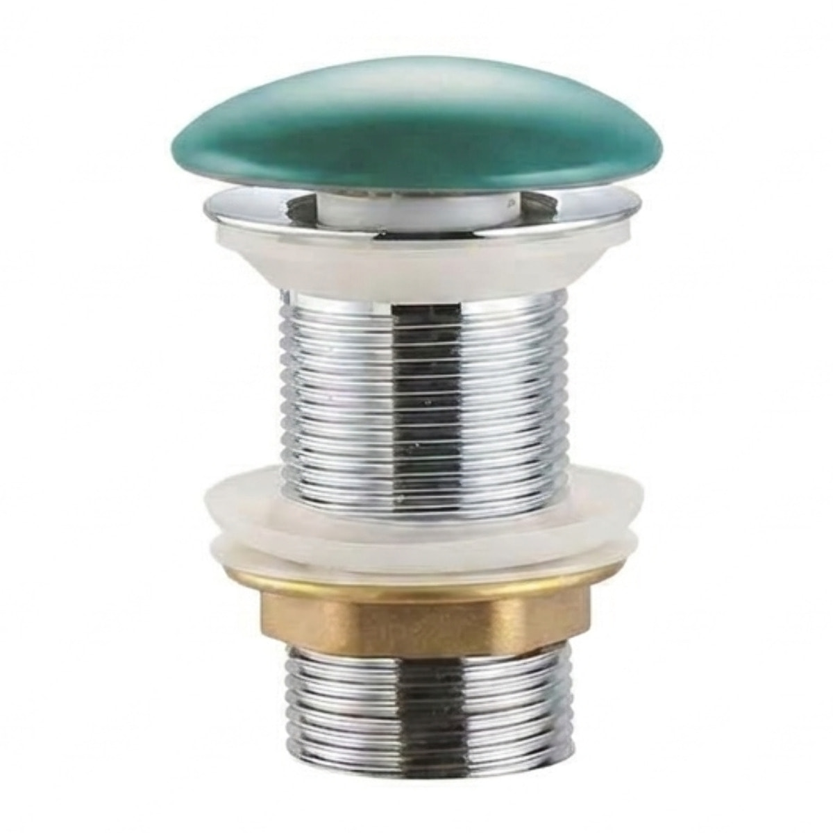 Bonde à écoulement libre Infinitio 5/4" sans trop-plein pour lavabos et vasques, vert mat (PZATKALGEM)