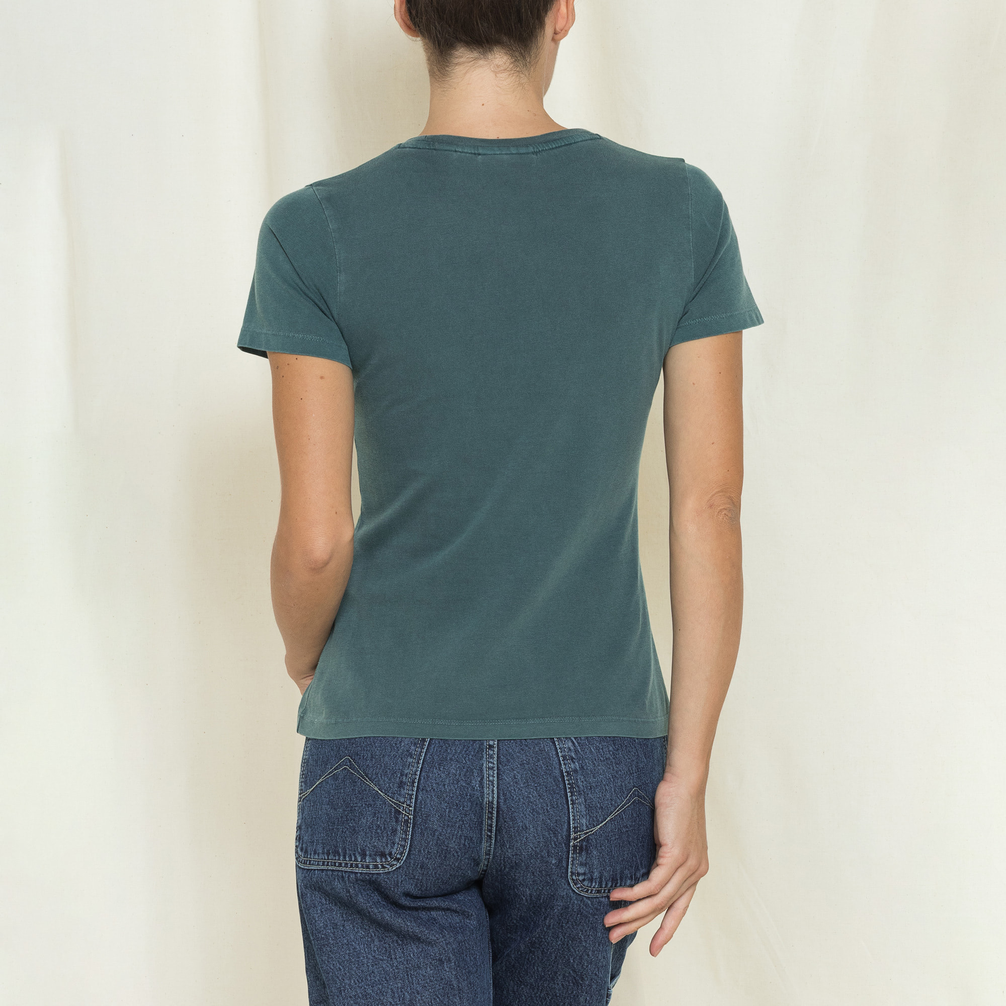 T-SHIRT GIROCOLLO CON STAMPA REPLICA