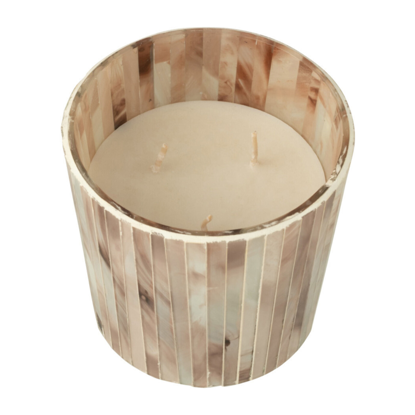 J-Line bougie parfumée Noa - Tender Rose - verre - rose - small - 45H