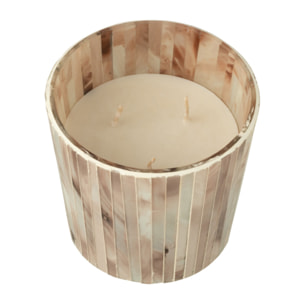 J-Line bougie parfumée Noa - Tender Rose - verre - rose - small - 45H