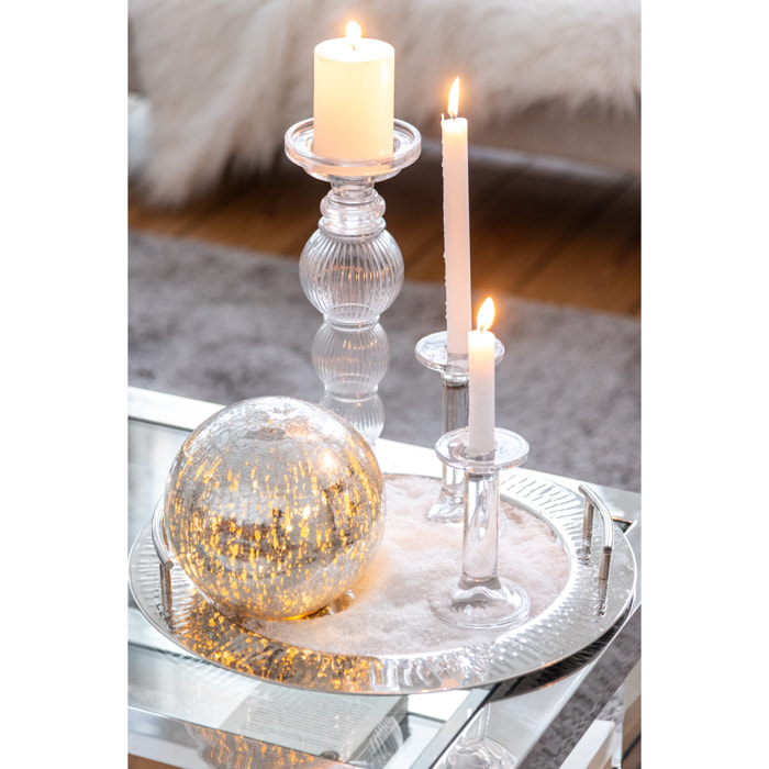 J-Line chandelier Lisse - verre - transparent - large