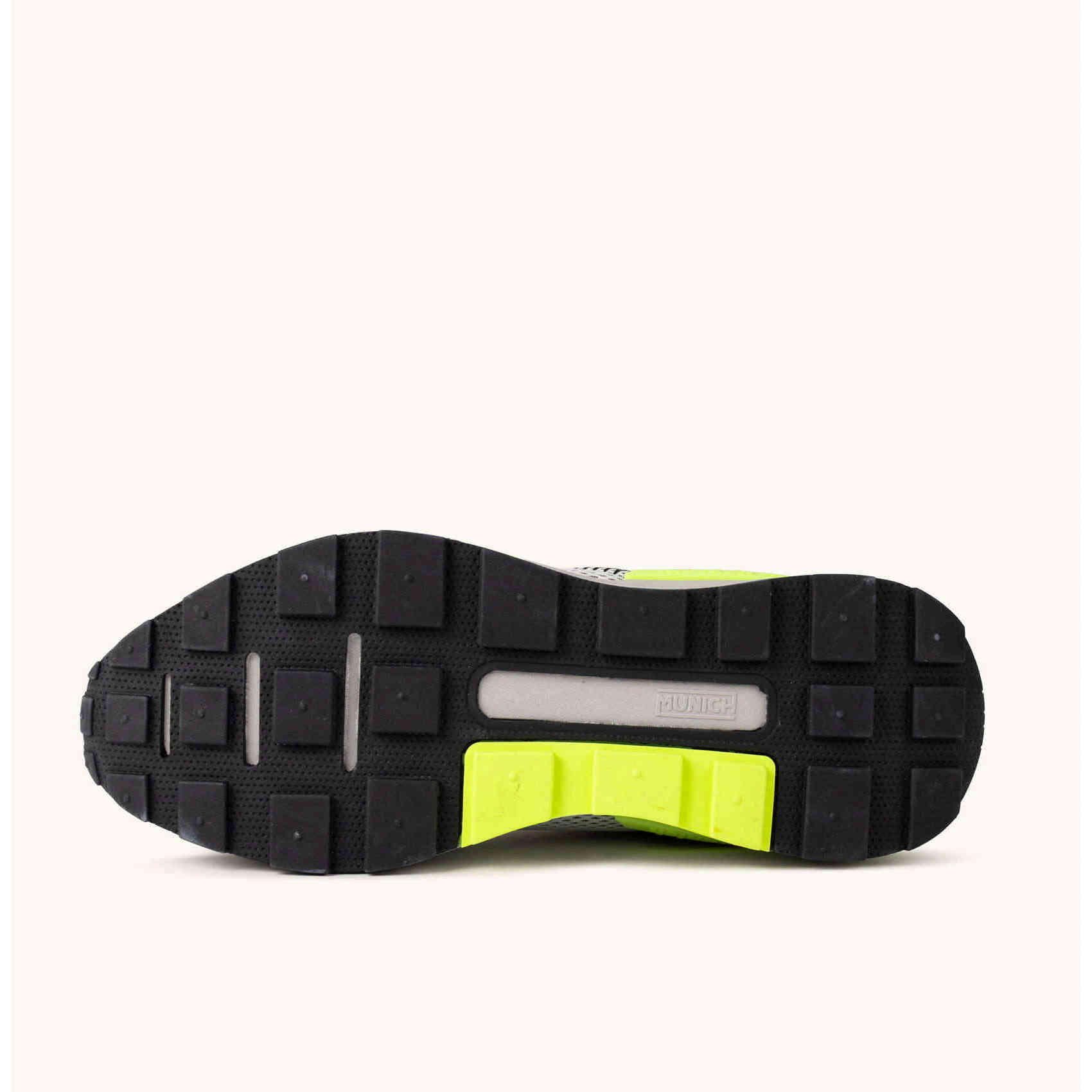 Sneakers Deportivas con Detalles Amarillo Flúor y Plataforma MUNICH HI-MAX 03