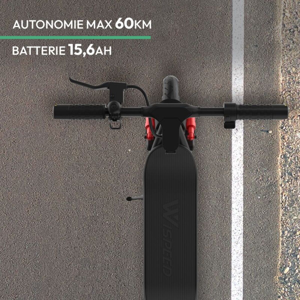 Trottinette WISPEED AIRO V16 noire