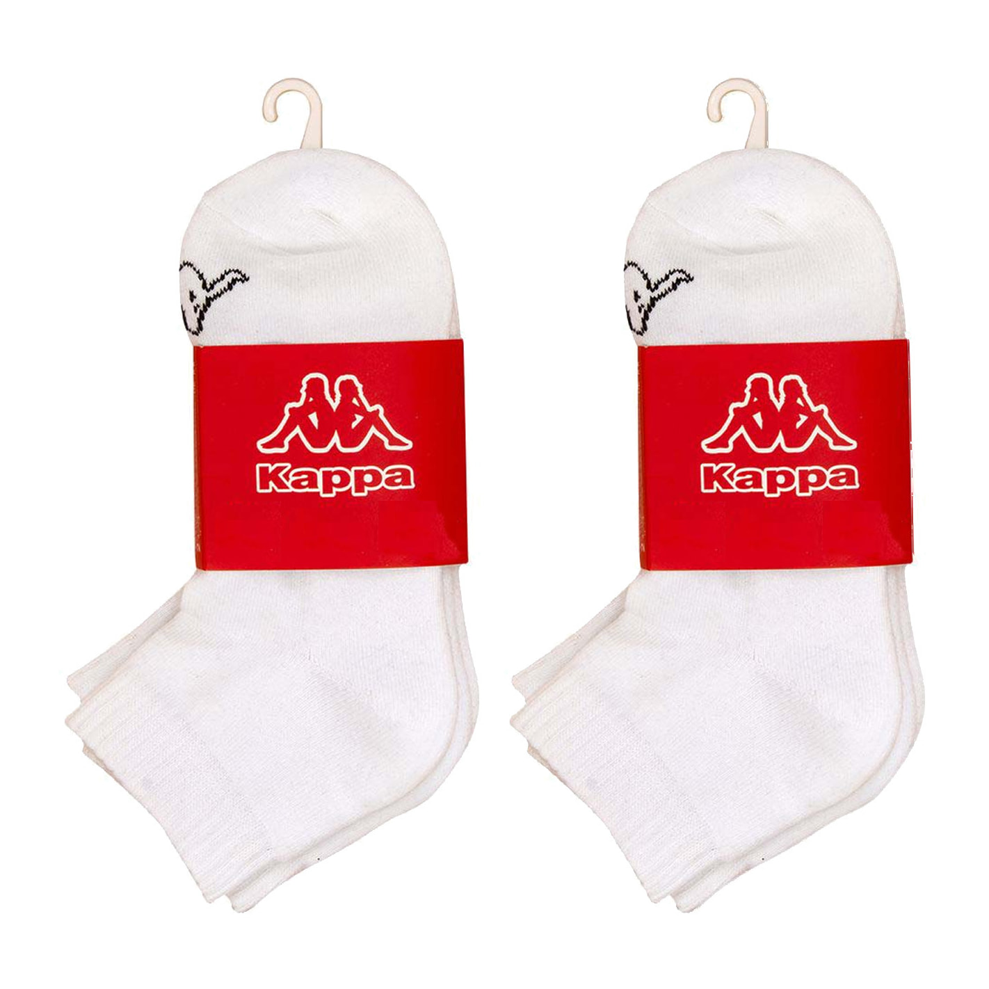 Pack 2 pares de calcetines Kappa en color blanco