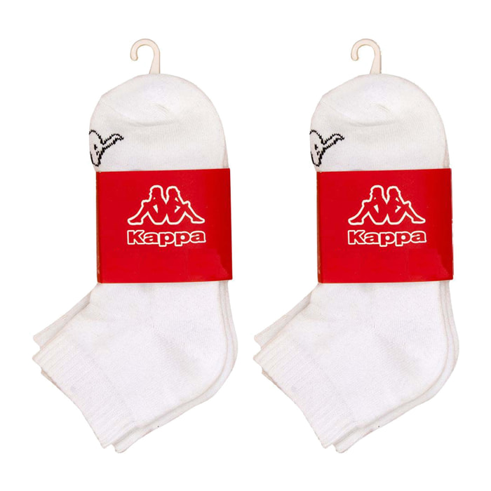 Pack 2 pares de calcetines Kappa en color blanco