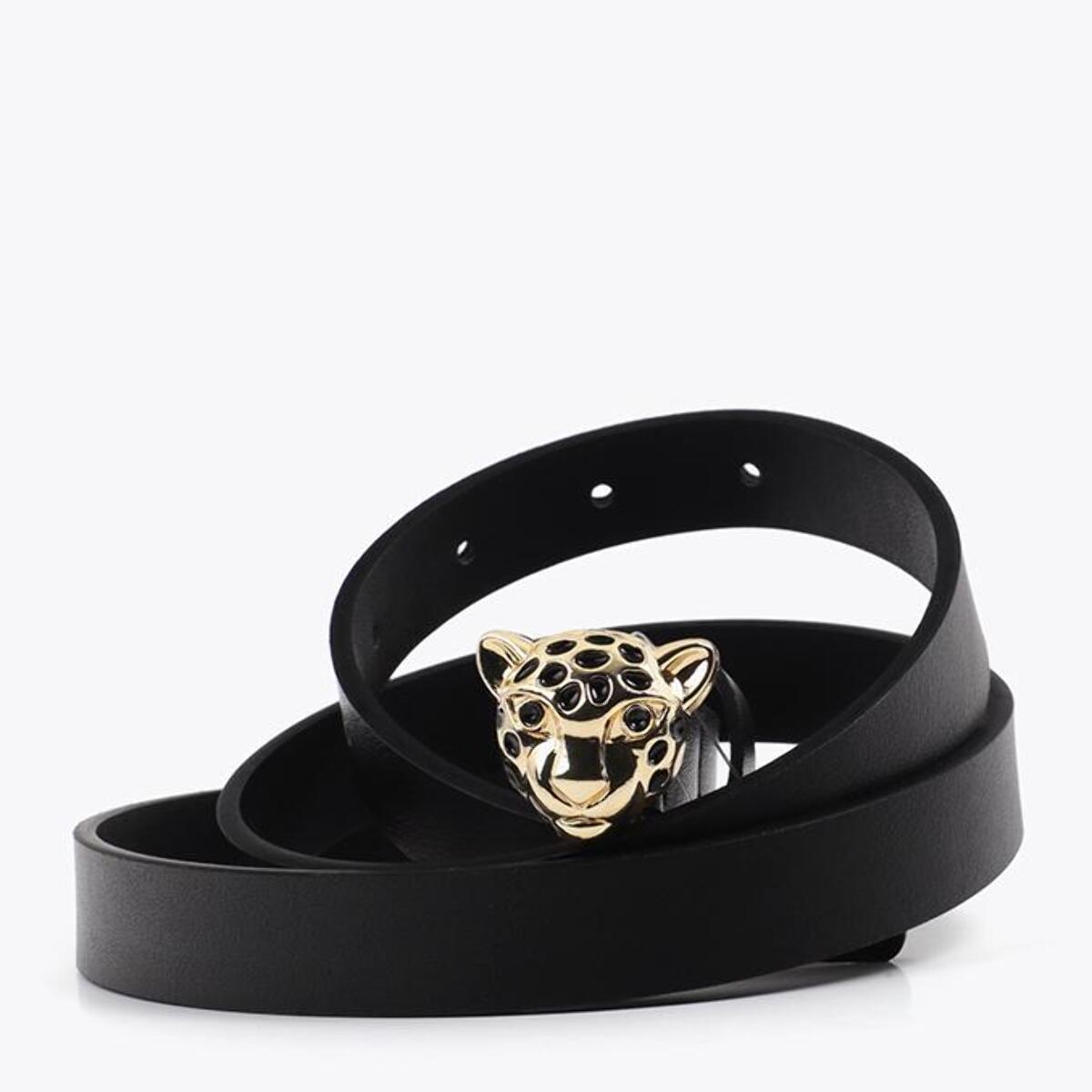 Cintura con fibbia leopardata personalizzata