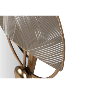 Adorno Pared Metal Espejo Marron Dorado 94x8x70 Cm