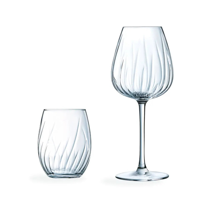Set de 18 Copas de vino y Vasos  Longchamp - Cristal d'Arques