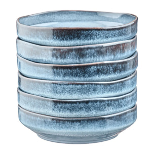 Assiette creuse GENESIS Ø21cm - 6 pièces - Mer