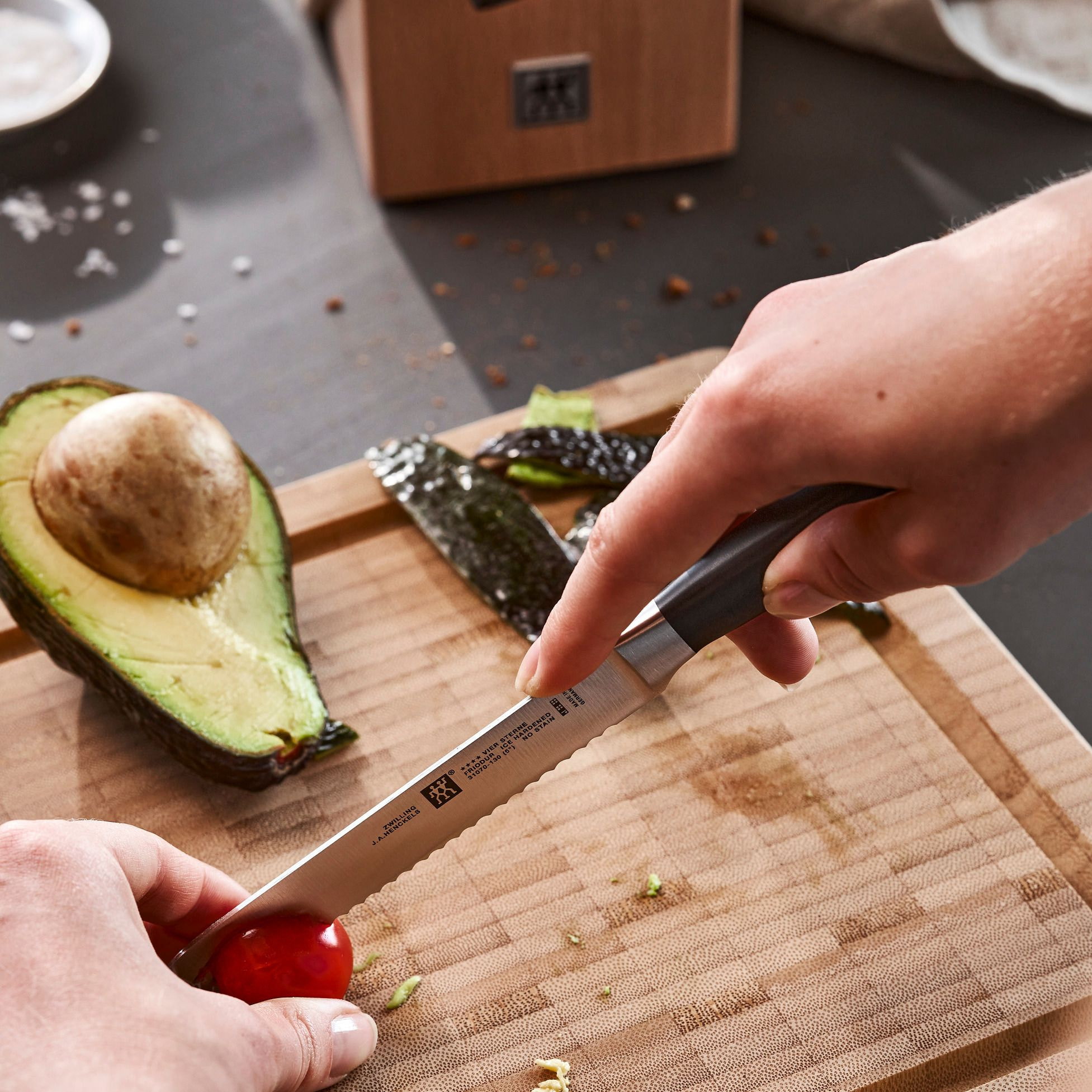 8-pcs, Bloc de couteaux, Nature