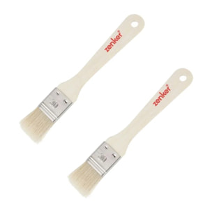 Ensemble de 2 Pinceaux de cuisine et de pâtisserie 19 cm en poils naturels Zenker