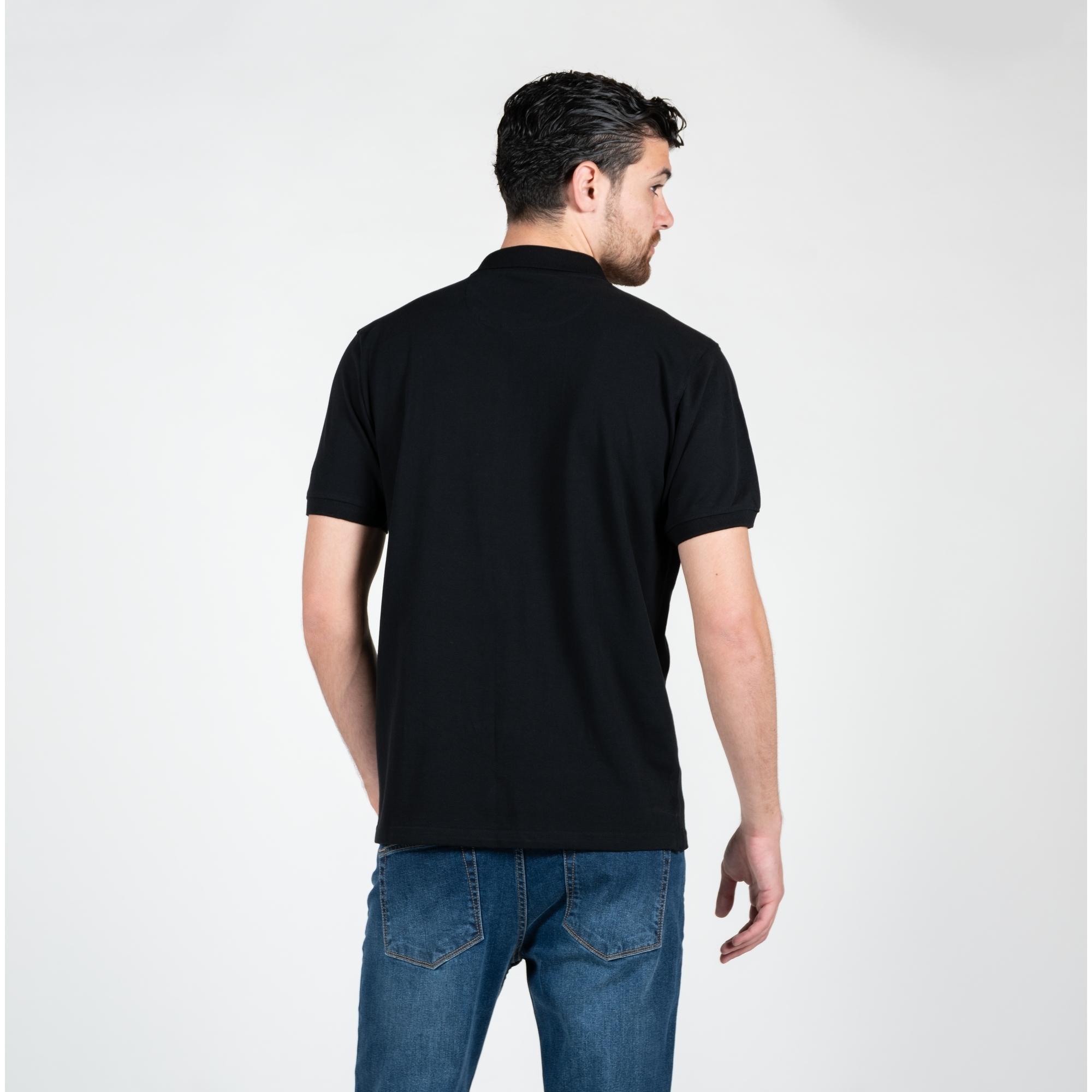 Polo basic con logo ricamato