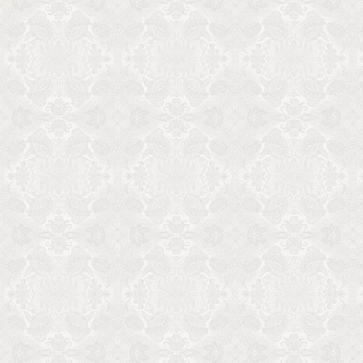 Nappe pur coton enduit motif jacquard blanc Mille isaphire blanc