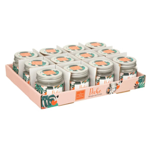 Bougie parfumée pêche 65g